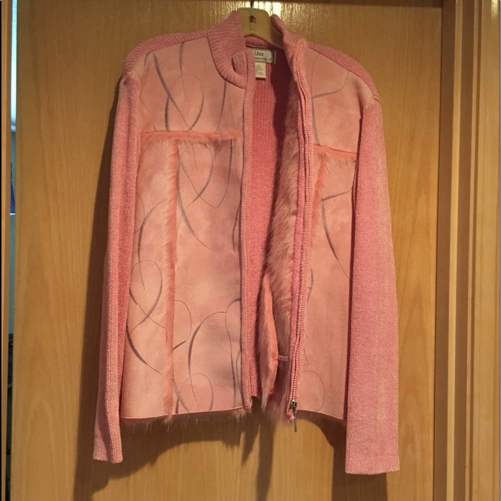 Pink Suede/Sweater